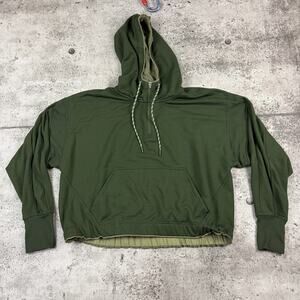 Athleta Hoodie Olive Green 1/4 Zip Spring 2020 Large (boxy fit)